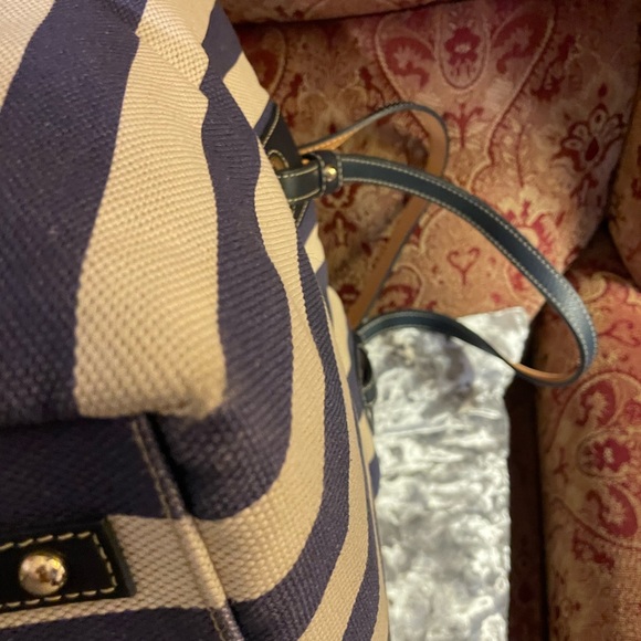 Dooney Bourke Stripped Canvas Tote - Picture 7 of 10